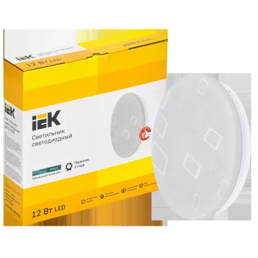 Светильник светодиодный ДПБ 2003 12Вт IP20 4000К круг белый IEK