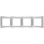 Рамка на 4 поста алюминий