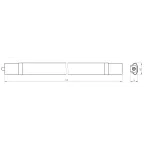 Светильник светодиодный ДСП-36W 1200х64х40 36Вт 3060Лм Ra»80 4000K матовый SPP-3-40-4K-M