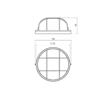 Светильник под лампу с цоколем Е27 НБП 03-60-002