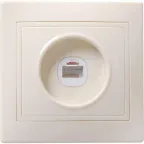 КВАРТА Розетка телефонная бежевая