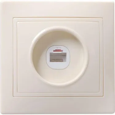 КВАРТА Розетка телефонная бежевая