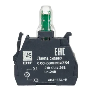 Лампа сменная c основанием XB4 красная 24В PROxima