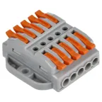 Строительно-монтажная клемма СМК 222-4155P проходная с площадкой (50шт/упак) IEK