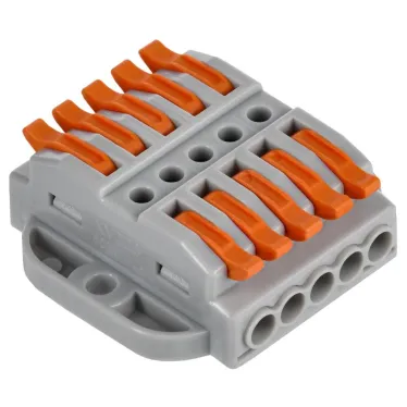 Строительно-монтажная клемма СМК 222-4155P проходная с площадкой (50шт/упак) IEK