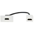 PRIMER РКМ-10-00-П Розетка HDMI M/M (1 модуль) белая IEK