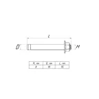 Болт анкерный с гайкой М10x75