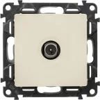 Valena LIFE Розетка ТВ оконечная 10дБ 0-862 МГц С лицевой панелью Слоновая кость