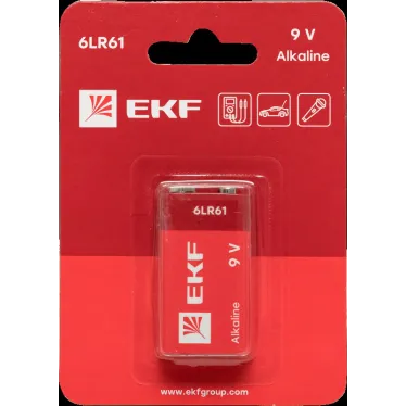Батарейка алкалиновая типа 9V(6LR61) блистер 1шт.