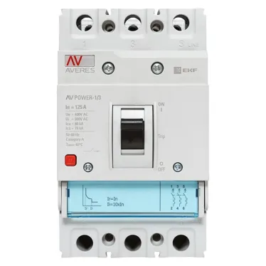 Выключатель автоматический AV POWER-1/3 125А 80kA TR AVERES