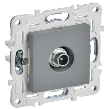 SKANDY Розетка TV проходная SK-A17Gr серый IEK