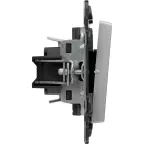 Valena LIFE Переключатель 10АХ 250В с лицевой панелью Безвинтовые зажимы Алюминий