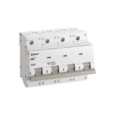 Автоматический выключатель ВА 47-100 4P 25А (D) 10kA PROxima