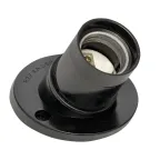 Патрон карболитовый наст. Е27 черн. наклонный индивидуальный пакет