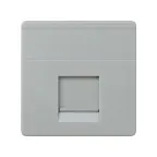 Адаптер на 1 RJ45(12) 75528-, 75540-, 75541-, 75544-39, широкий, шторки, S27, серый