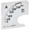 Шкала сменная для амперметра Э47 2500/5А класс точности 1,5 72х72мм