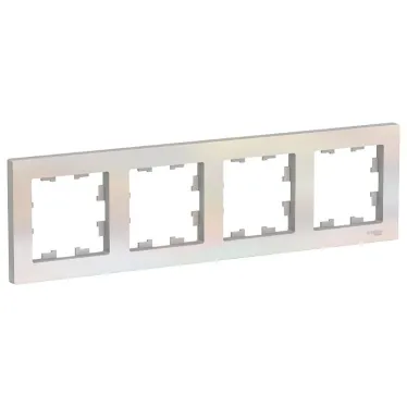 Рамка четырехпостовая ATLASDESIGN универсальная жемчуг