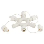 Разветвитель ERAPS-OR2 круговой для гирлянд 6 гнезд IP44 ПВХ 24 В