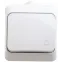 ЭТЮД Выключатель одноклавишный наружный IP44 белый