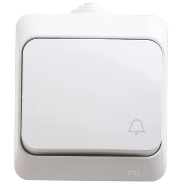 ЭТЮД Выключатель одноклавишный наружный IP44 белый