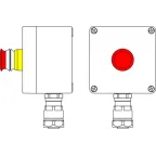 Взрывозащищенный пост управления из полиэстера CPE-Р-03 -(1xP3E(11)) -1x6018ANP22BKM2SB(C)1Ex d e IIC Т5 Gb / Ex tb IIIC T95°C Db IP66
