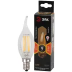 Лампа светодиодная F-LED BXS-9W-827-E14 (филамент, свеча на ветру, 9Вт, тепл, E14) (10/100/4000)