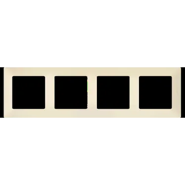 Valena LIFE Рамка 4 поста слоновая кость универсальная