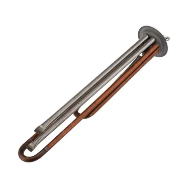 ТЭН элемент нагревательный для бойлера медный RF64 2 кВт (0.7+1.3) фланец 64 мм с клеммами под винт и анодом длина 320 мм