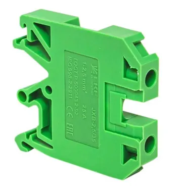 Колодка клеммная JXB-2.5/35 зеленая