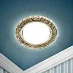 Светильник встраиваемый со светодиодной подсветкой DK LD51 WH/BK GX53 белый черный