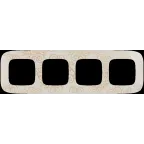 Valena ALLURE Рамка 4 поста Нарцисс золото универсальная