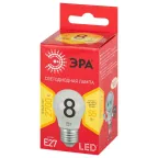 Лампа светодиодная LED 8 Вт 640Лм 2700К шар теплый E27 220-240В LED P45-8W-827-E27 Red Line