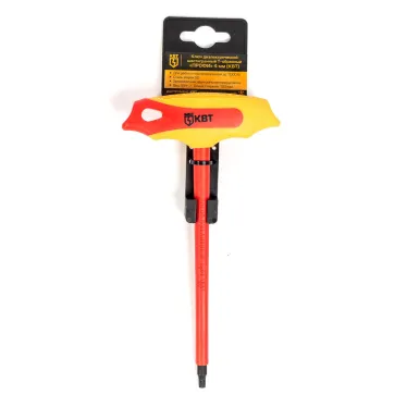 Ключ диэлектр. шестигранный Т-образный "Профи" 4 мм  | 73231 | КВТ