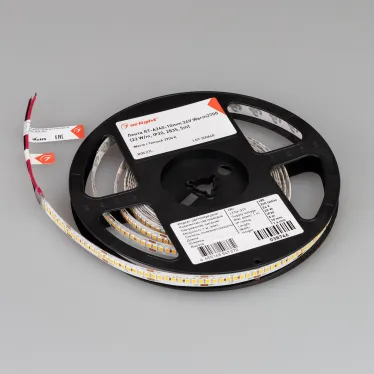 Светодиодная лента RT-A240-10mm 24V Warm2700 (22 W/m, IP20, 2835, 5m) (Arlight, высок.эфф.150 лм/Вт) | 038746 | Arlight