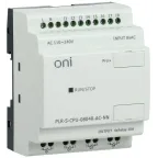 Реле логическое программируемое . Не расширяемая версия. Без встроенного экрана. 8 дискретных входов, 4 релейных выхода. Напряжение питания 220В AC