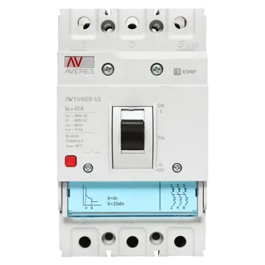Выключатель автоматический AV POWER-1/3  63А 80kA TR AVERES