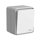                  AtlasDesign PROFI IP54 открытой установки 1-клавишный выключатель с самовозвратом 10 АХ, серый
               