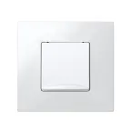 Розетка 2P+E Schuko с крышкой и шторками винтовой зажим 16А 250В S27 белый