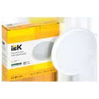 Светильник светодиодный ДПБ 3001 12Вт IP54 4000K круг белый IEK