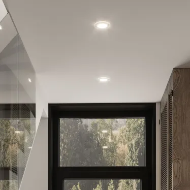 Светильник светодиодный встраиваемый круглый с декоративным стеклом 6W 4000K 1/40 | 947111206 | Gauss