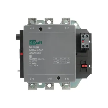 Контактор 400А 110В АС АС3 АС4 1НО+1НЗ КМ-102