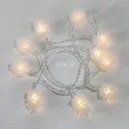 Гирлянда светодиодная Шишки 1,5 м, 10 LED, прозрачный ПВХ, цвет свечения теплый белый, 2 х АА (батарейки не в комплекте) | 303-098 | NEON-NIGHT