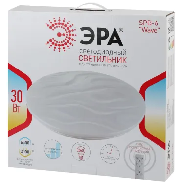 Светильник потолочный светодиодный Классик с ДУ SPB-6 Wave 30 30Вт 3000-6500К 2550Лм