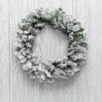 Заснеженный еловый венок Ø 60 см, ПВХ | 307-148 | NEON-NIGHT