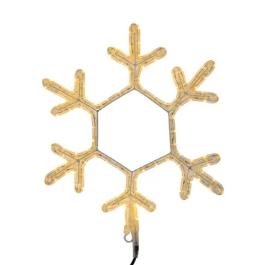 Фигура "Снежинка" цвет ТЕПЛЫЙ БЕЛЫЙ, размер  45*38 см  | 501-212 | NEON-NIGHT