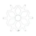 Фигура Снежинка из гибкого неона, 60х60 см, цвет свечения синий | 501-343 | NEON-NIGHT