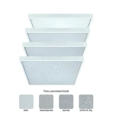 Светильник светодиодный ДВО-36w 595х595х45 4000К 3750Лм матовый IP20