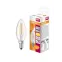 Лампа светодиодная LED 5Вт E14 CLB60D тепло-бел, Filament диммируемая,прозр.свеча OSRAM