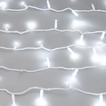 Светодиодная гирлянда ARD-STRING-CLASSIC-1000-WHITE-100LED-PULSE White (230V, 7W) (Ardecoled, IP65) | 031647 | Arlight