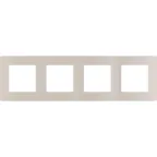 ETIKA Рамка 4 поста слоновая кость